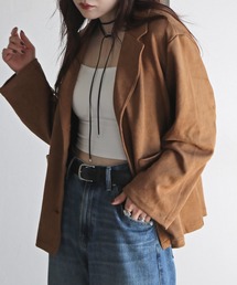 ブラウン スエード風 テーラードジャケット 楽天市場】スエード ジャケット（カラーブラウン）（メンズ