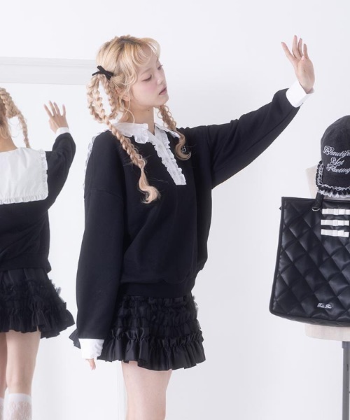 フリルセーラースウェット