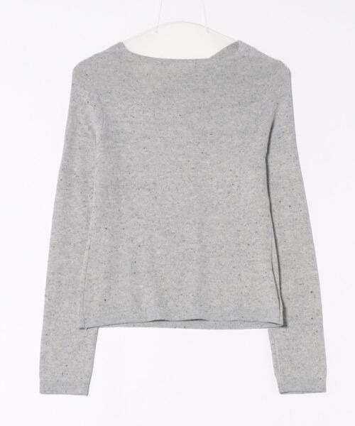 Lace Ladies(レースレディース)の「アシンメトリー ギャザー ネップ ニット プルオーバー(ニット/セーター・レディース・グレー/チャコールグレー/オートミール/ネイビー・FREE)」の5枚目の写真