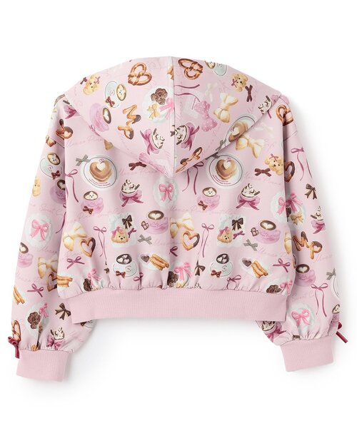 メゾピアノ　カフェ柄パーカー&スカパン　130 セール】カフェ柄ZIPパーカ（パーカー）｜mezzo piano（メゾピアノ）の