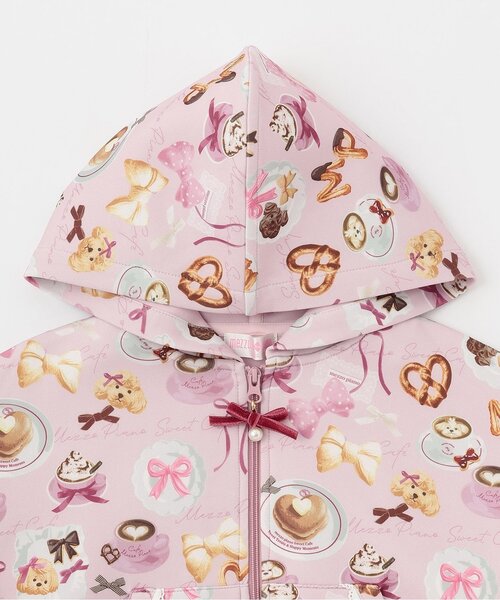 メゾピアノ　花柄　パーカー&スカパン メゾ ピアノ(mezzo piano)のパーカー- 子ども服のナルミヤオンライン