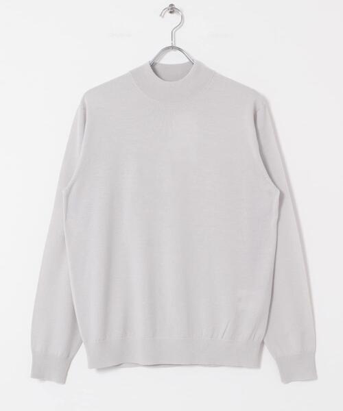 URBAN RESEARCH DOORS(アーバンリサーチドアーズ)の「LIFE STYLE TAILOR マシンウォッシャブルハイゲージモックニット(シャツ/ブラウス・メンズ・グレー系その他/ブラウン系その他/ネイビー/アイボリー・MEDIUM/LARGE)」の16枚目の写真