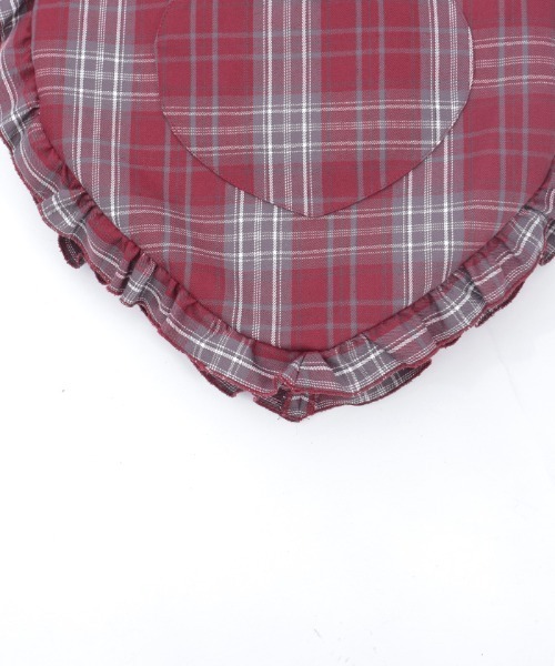 axes femme（アクシーズファム）の「タータンチェックハートバッグ（トートバッグ・レディース・ネイビー/ミント/ワイン・FREE）」の18枚目の写真