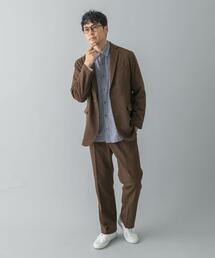 メンズのセットアップ（ブラウン/茶色系・シングル）ファッション通販