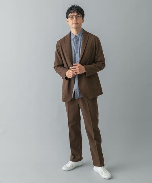 URBAN RESEARCH ROSSO MEN（アーバンリサーチロッソメン）の「『蓄熱 / XLサイズあり』アーバンリラックスサーモライトネルセットアップ（セットアップ・メンズ・ブラウン系その他/チャコールグレー/ネイビー・SMALL/MEDIUM/LARGE/X-LARGE）」の14枚目の写真