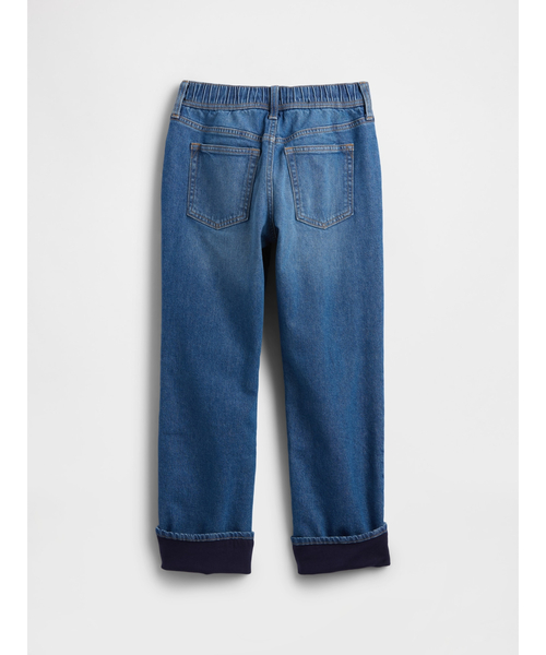 GAP(ギャップ)の「オリジナル ストレート 裏地付きデニム (キッズ)(デニムパンツ・キッズ・インディゴブルー・120cm/130cm/140cm/150cm/155cm/160cm/165)」の2枚目の写真