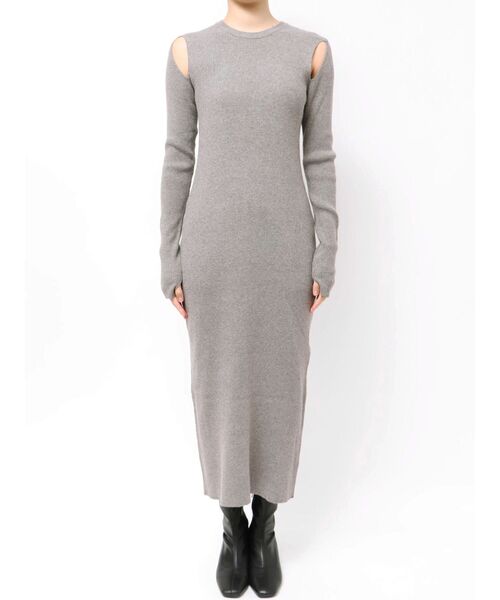 OUNNOUN(オウンノウン)の「【OUNNOUN】チュールブラウスレイヤードワンピ(ワンピース・レディース・グレー/ブラック/ピンク・FREE)」の10枚目の写真