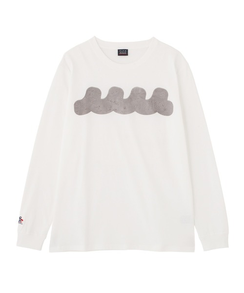 muta marine(ムータ・マリン)の「muta MARINE/ムータ マリン/別注 Emboss Frocky LS TEE(Tシャツ/カットソー・メンズ・ブラック/ホワイト・M/L/XL)」の8枚目の写真