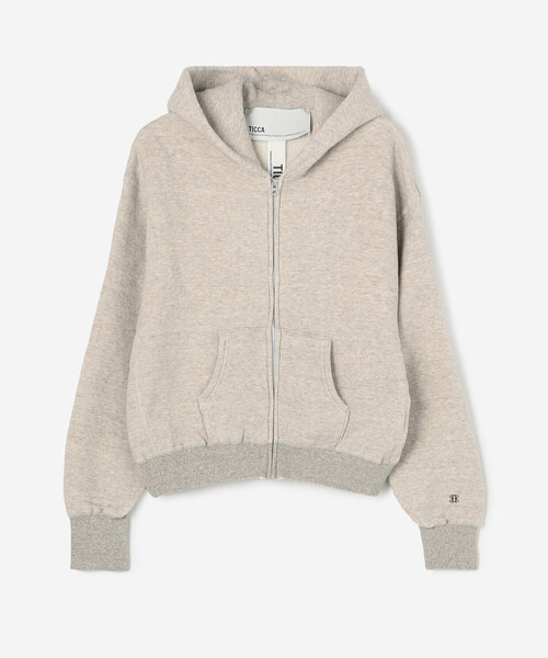 TICCA | 〈別注〉 ダウニーウラケ ジップパーカー WOMEN（パーカー