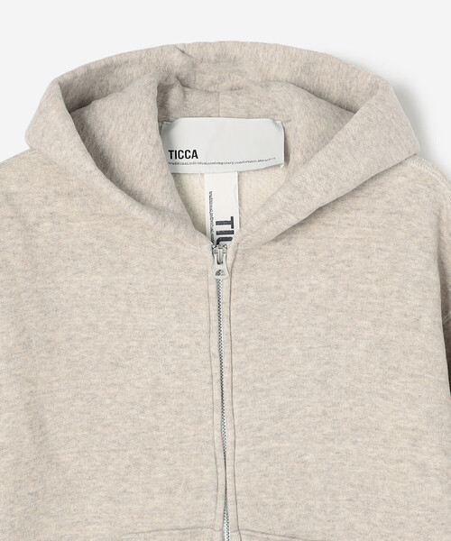 TICCA | 〈別注〉 ダウニーウラケ ジップパーカー WOMEN（パーカー