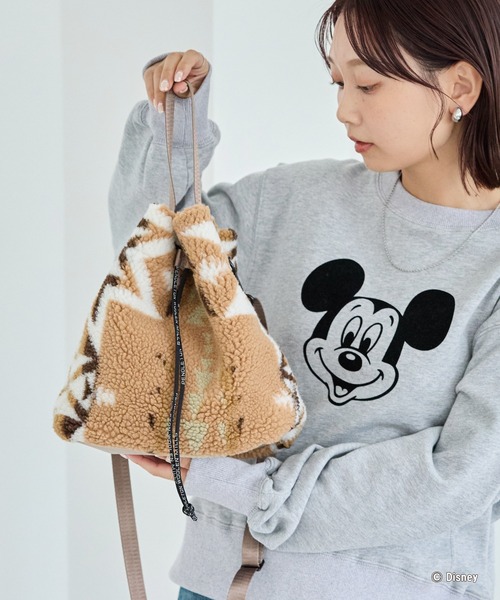 PENDLETON（ペンドルトン）の「【PENDLETON/ペンドルトン】BOA DRAW BAG ボアドローショルダーバッグ（ショルダーバッグ・レディース・ベージュ/グレー・FREE）」の9枚目の写真