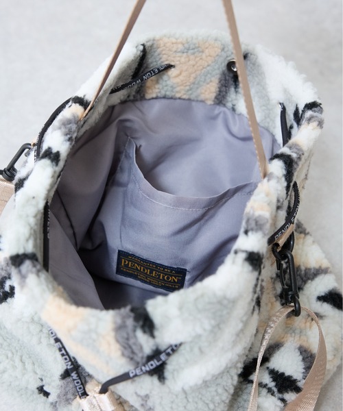 PENDLETON（ペンドルトン）の「【PENDLETON/ペンドルトン】BOA DRAW BAG ボアドローショルダーバッグ（ショルダーバッグ・レディース・ベージュ/グレー・FREE）」の16枚目の写真