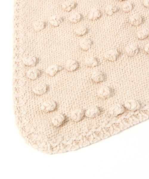 niko and...（ニコアンド）の「オリジナルポンポンニットスカーフ（ストール/ショール・レディース・グリーン/レッド/アイボリー・0）」の10枚目の写真