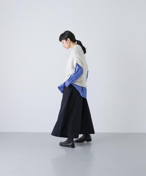 かぐれ（カグレ）の「アルパカルーズベスト（ベスト・レディース・ダークグレー/グレー/アイボリー・FREE）」の9枚目の写真