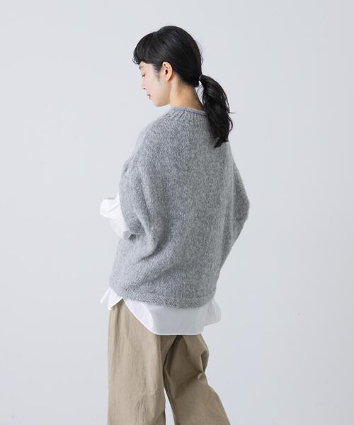 かぐれ（カグレ）の「アルパカルーズベスト（ベスト・レディース・ダークグレー/グレー/アイボリー・FREE）」の13枚目の写真