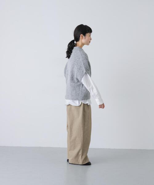 かぐれ（カグレ）の「アルパカルーズベスト（ベスト・レディース・ダークグレー/グレー/アイボリー・FREE）」の17枚目の写真