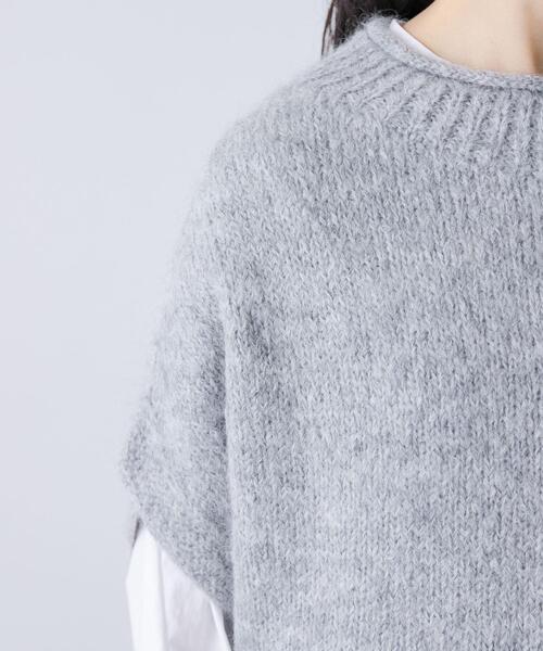 かぐれ（カグレ）の「アルパカルーズベスト（ベスト・レディース・ダークグレー/グレー/アイボリー・FREE）」の21枚目の写真