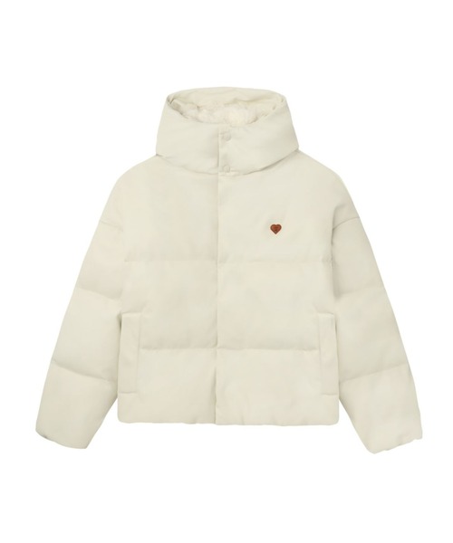A BATHING APE(アベイシングエイプ)の「PU DOWN JACKET(ダウンジャケット/コート・レディース・ブラウン/アイボリー・FREE)」の2枚目の写真