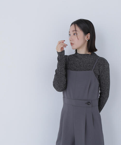NATURAL BEAUTY BASIC(ナチュラルビューティーベーシック)の「◇シャイニーハイネックニット(ニット/セーター・レディース・ブラック/ブルー/ベージュ・FREE)」の10枚目の写真