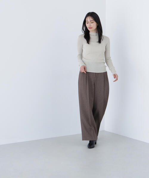 NATURAL BEAUTY BASIC(ナチュラルビューティーベーシック)の「◇シャイニーハイネックニット(ニット/セーター・レディース・ブラック/ブルー/ベージュ・FREE)」の16枚目の写真