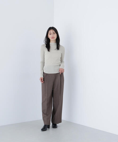 NATURAL BEAUTY BASIC(ナチュラルビューティーベーシック)の「◇シャイニーハイネックニット(ニット/セーター・レディース・ブラック/ブルー/ベージュ・FREE)」の18枚目の写真