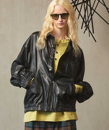 《UNISEX》Curve Switching A Light Eco Leather Shirt/カーブスウィッチングAライトエコレザーシャツ【MAISON SPECIAL/メゾンスペシャル】■セットアップ対応■