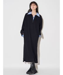 ELENDEEK | バイカラーポロワンピース(ワンピース)