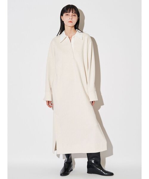 ELENDEEK(エレンディーク)の「バイカラーポロワンピース(ワンピース・レディース・ネイビー/アイボリー/グレー・FREE)」の19枚目の写真