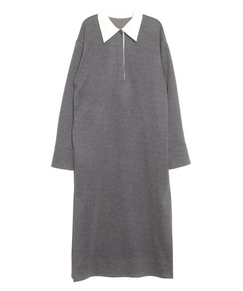 ELENDEEK(エレンディーク)の「バイカラーポロワンピース(ワンピース・レディース・ネイビー/アイボリー/グレー・FREE)」の8枚目の写真