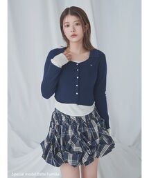 SNIDEL | Sustainableレイヤードニットプルオーバー(ニット/セーター)