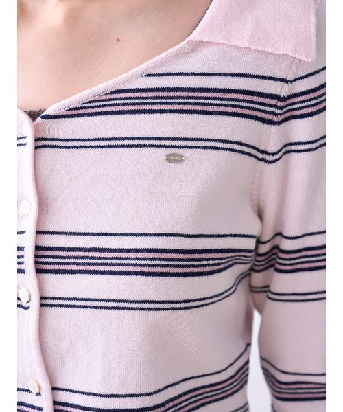 SNIDEL（スナイデル）の「Sustainableレイヤードニットプルオーバー（ニット/セーター・レディース・ライトピンク/ライトブルー/ネイビー・F）」の21枚目の写真