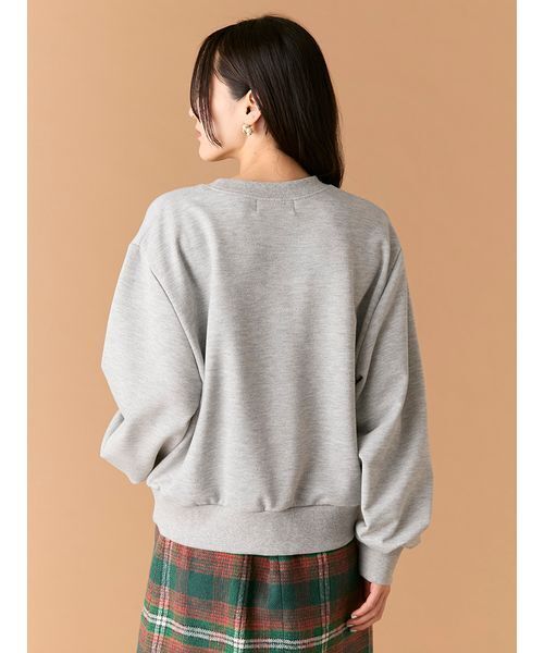 LILY BROWN（リリーブラウン）の「Lily Bearリボンスウェット（スウェット・レディース・バーガンディー/ネイビー/シルバー/アイボリー・0/1）」の17枚目の写真