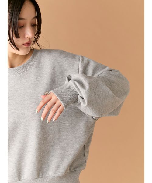 LILY BROWN（リリーブラウン）の「Lily Bearリボンスウェット（スウェット・レディース・バーガンディー/ネイビー/シルバー/アイボリー・0/1）」の20枚目の写真