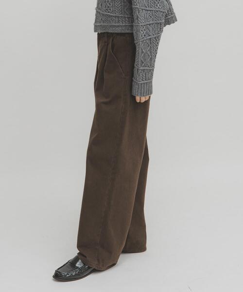 KBF（KBF）/フリルウエストツイルパンツ セール】フリルウエストツイルパンツ（その他パンツ）｜KBF