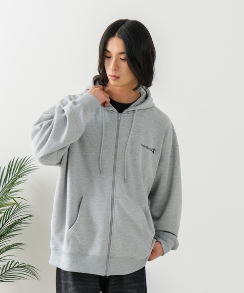 brknhome(ブロークンホーム)の「【BRKNHOME/ブロークンホーム】バックプリント フルジップ スウェットパーカー(パーカー・メンズ・杢グレー/ブラック・LARGE/MEDIUM)」の22枚目の写真