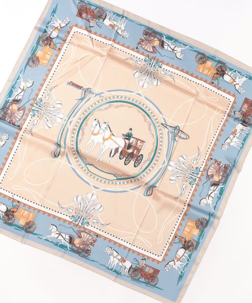 AVALON(U.Q)（アバロン）の「ホース柄リバーシブルスカーフ（ストール/ショール・レディース・グレー・FREE）」の10枚目の写真