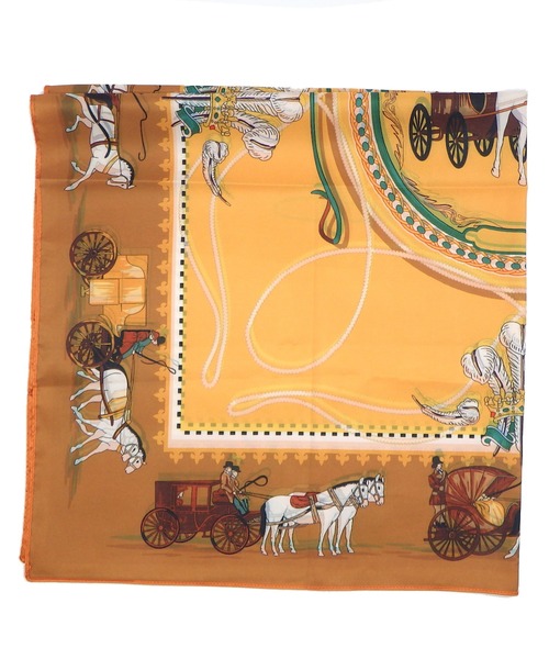 AVALON(U.Q)（アバロン）の「ホース柄リバーシブルスカーフ（ストール/ショール・レディース・グレー・FREE）」の7枚目の写真