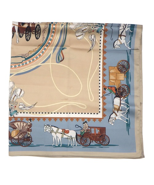 AVALON(U.Q)（アバロン）の「ホース柄リバーシブルスカーフ（ストール/ショール・レディース・グレー・FREE）」の8枚目の写真