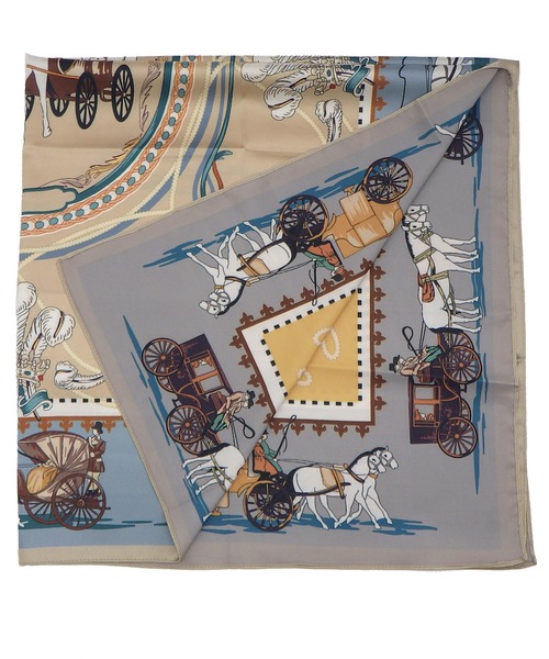 AVALON(U.Q)（アバロン）の「ホース柄リバーシブルスカーフ（ストール/ショール・レディース・グレー・FREE）」の4枚目の写真