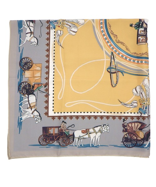 AVALON(U.Q)（アバロン）の「ホース柄リバーシブルスカーフ（ストール/ショール・レディース・グレー・FREE）」の5枚目の写真