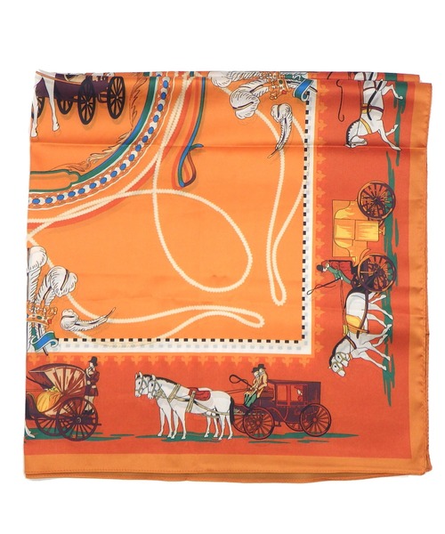 AVALON(U.Q)（アバロン）の「ホース柄リバーシブルスカーフ（ストール/ショール・レディース・グレー・FREE）」の9枚目の写真