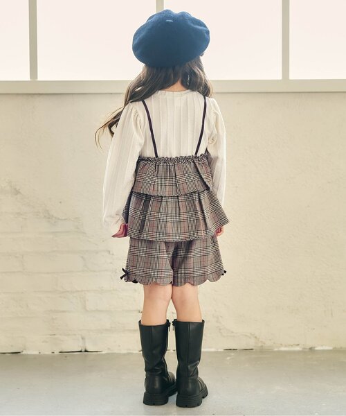 apres les cours(アプレレクール)の「【リンク/ジュニア対応】サイドリボンスカラップショートパンツ(その他パンツ・キッズ・ブラック/アイボリー/ベージュ・80/90/100/110/120/130/140)」の5枚目の写真