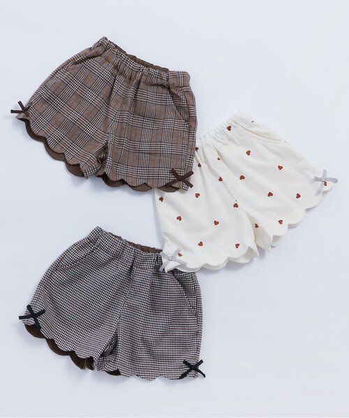 apres les cours(アプレレクール)の「【リンク/ジュニア対応】サイドリボンスカラップショートパンツ(その他パンツ・キッズ・ブラック/アイボリー/ベージュ・80/90/100/110/120/130/140)」の10枚目の写真
