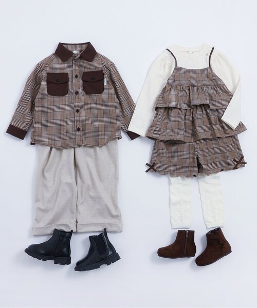 apres les cours(アプレレクール)の「【リンク/ジュニア対応】サイドリボンスカラップショートパンツ(その他パンツ・キッズ・ブラック/アイボリー/ベージュ・80/90/100/110/120/130/140)」の11枚目の写真