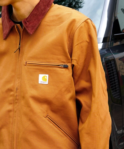Carhartt（カーハート）の「【Carhartt/カーハート】ダックデトロイトジャケット J001 103828（カバーオール・メンズ・ブラウン/ブラック・MEDIUM/X-LARGE/LARGE）」の8枚目の写真