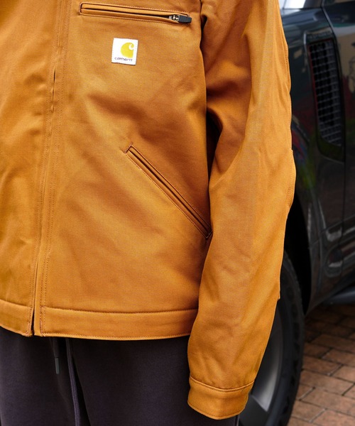 Carhartt（カーハート）の「【Carhartt/カーハート】ダックデトロイトジャケット J001 103828（カバーオール・メンズ・ブラウン/ブラック・MEDIUM/X-LARGE/LARGE）」の9枚目の写真