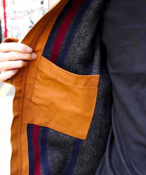 Carhartt（カーハート）の「【Carhartt/カーハート】ダックデトロイトジャケット J001 103828（カバーオール・メンズ・ブラウン/ブラック・MEDIUM/X-LARGE/LARGE）」の12枚目の写真