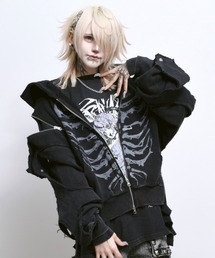 TRAVAS TOKYO | 『TRAVAS TOKYO/トラバス トーキョー』GEDRAJI x TRAVAS TOKYO イラストプリントZIPパーカー(パーカー)