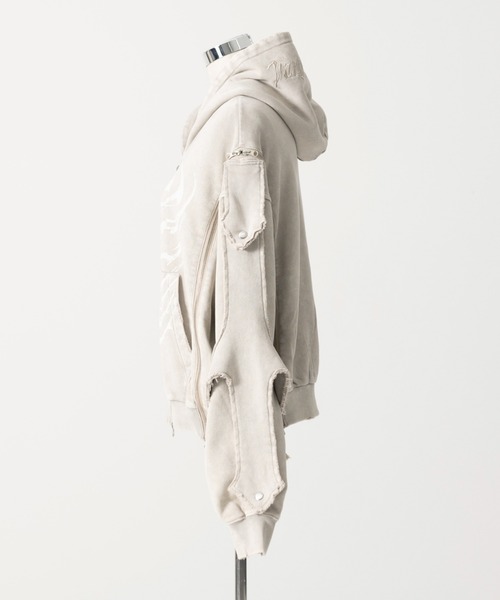 TRAVAS TOKYO（トラバス トウキョウ）の「『TRAVAS TOKYO/トラバス トーキョー』GEDRAJI x TRAVAS TOKYO イラストプリントZIPパーカー（パーカー・レディース・ブラック/ライトベージュ・FREE）」の10枚目の写真