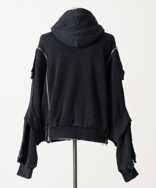 TRAVAS TOKYO（トラバス トウキョウ）の「『TRAVAS TOKYO/トラバス トーキョー』GEDRAJI x TRAVAS TOKYO イラストプリントZIPパーカー（パーカー・レディース・ブラック/ライトベージュ・FREE）」の3枚目の写真